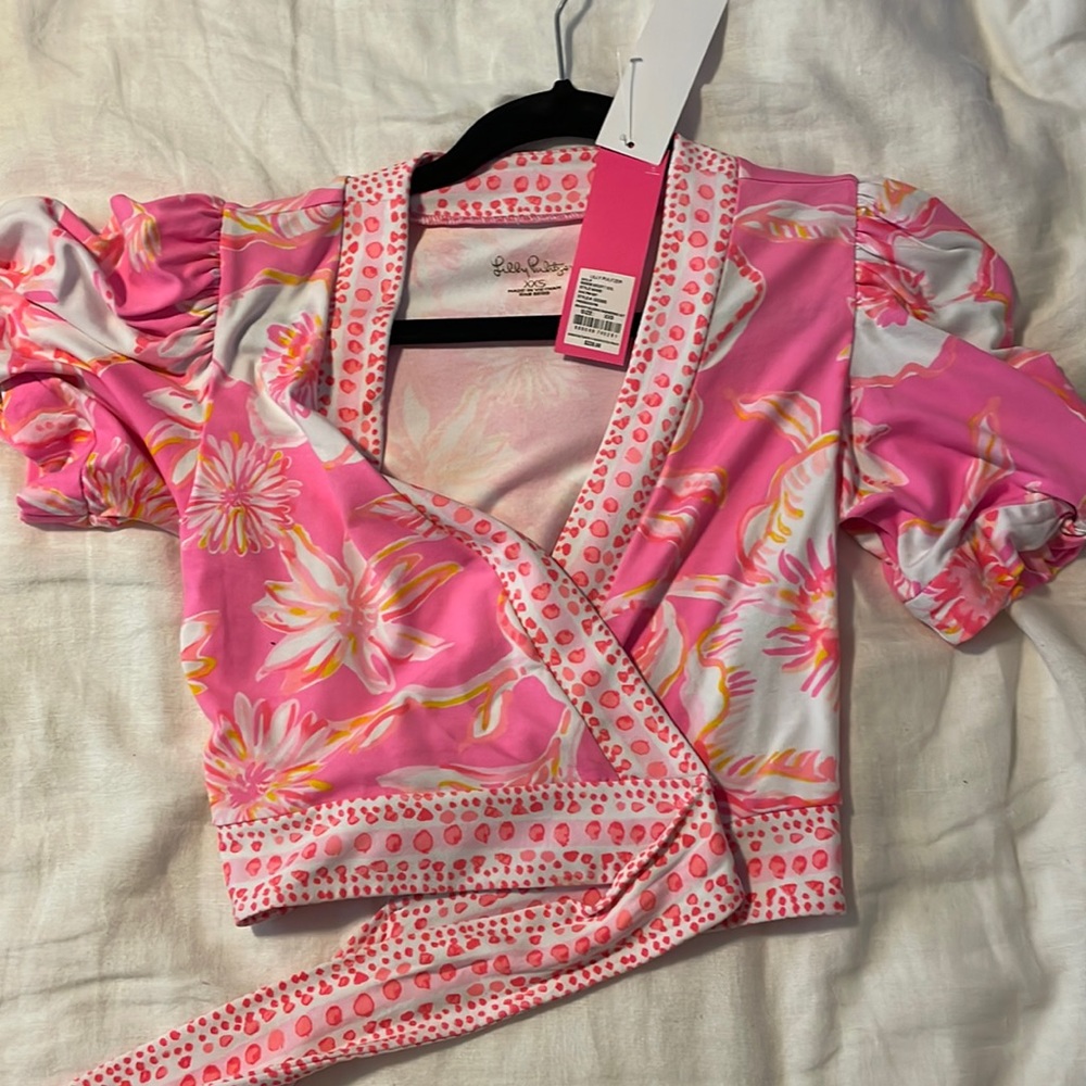 Lilly Pulitzer Wrap Front Top